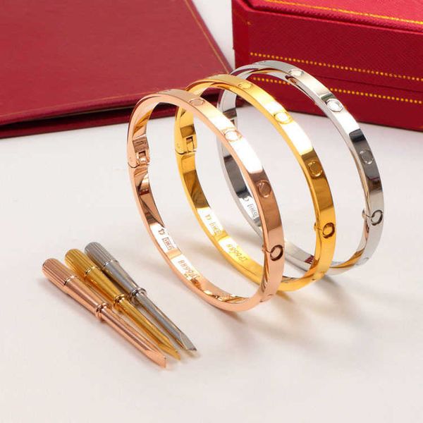 

kajia six generation half open narrow version eternal ring bracelet for men and women stainless steel screwdriver couple fashion, Black