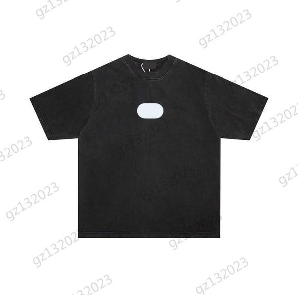 

pure cotton t shirt double b letter embroidery crew neck short sleeves t-shirt fabric chunky crisp fashion designer casual t shirt embroider, White