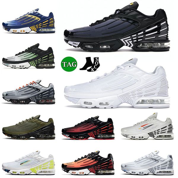 

new quality 2023 basketball shoes for mens women tn plus 3 iii obsidian triple white olive crater bone black rainbow crater trainers sneaker