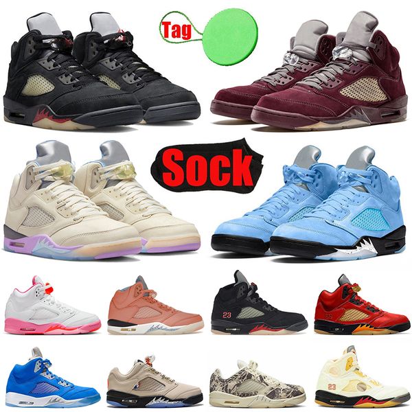 

5s men basketball shoes air jorden racer blue concord stealth 2.0 oreo dj khaled x we the fire raging red blue bird sail offs metallic white
