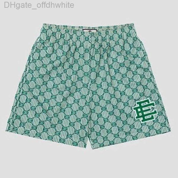 

ee luxury fashion men's shorts eric emanuel basic new york city skyline men women jog casual pant loose fitness muscular sports pants m, White;black