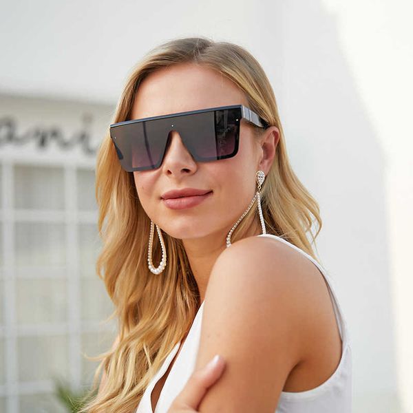 

sunglasses 2022 new women's fashion network red with large frame glasses t230110, White;black