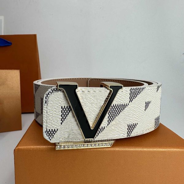 

men and women fashion belts classic vintage diamond-encrusted letter smooth buckle belt luxury designer business casual belts, Black;brown