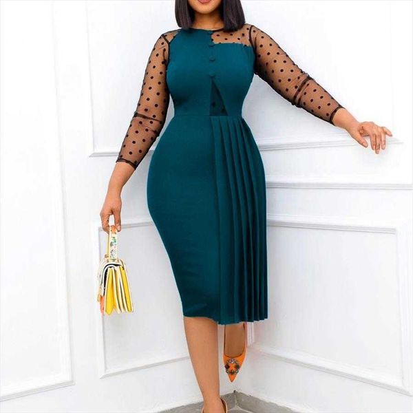 

womens fashion dress mesh slim fit patchwork sheath split plus size, Black;gray
