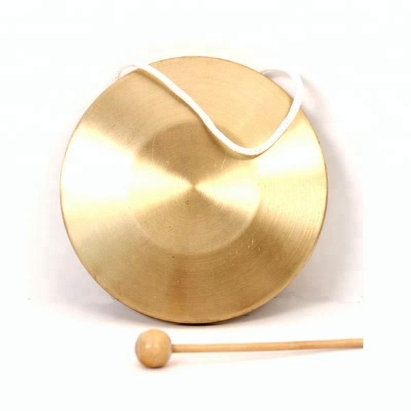 

traditional 10cm -- 16cm percussion instrument yellow brass gong