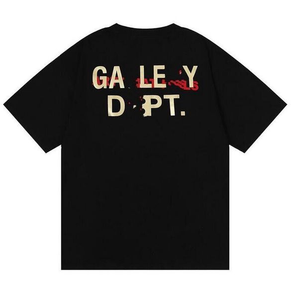 

galleryse depts mens t shirts washed distressed fabric tees t-shirts women designer galleryes cottons casual shirt polos clothes 6l6m, White;black