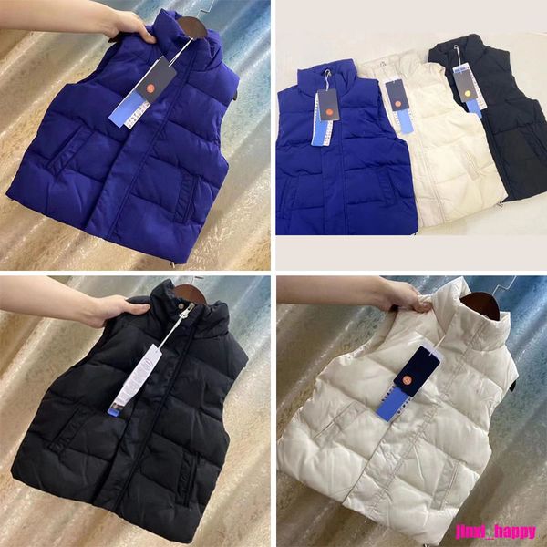 

winter kids warm solid down coat vest sleeveless jacket classic feather weskit jackets casual bodywarmer vests coat puffer doudoune homme pa, Blue;gray