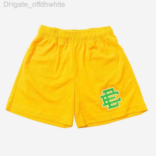 

luxury men's fashion ee shorts eric emanuel basic new york city skyline men women jog pants casual loose fitness short muscle sports pa, White;black