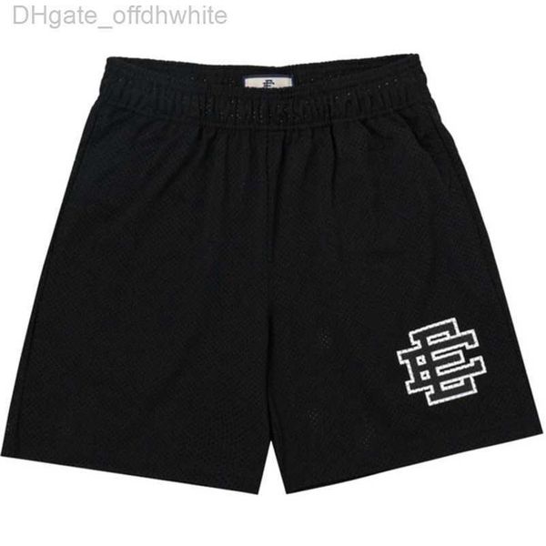 

men's fashion luxury ee shorts eric emanuel basic new york city skyline men women jog pants casual loose fitness short muscle sports pa, White;black