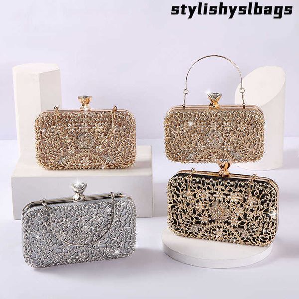

shoulder bags diamond evening clutch bag for women wedding golden clutch purse chain shoulder bag small party handbag 011123h