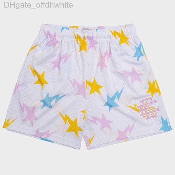 

fashion luxury ee men's shorts eric emanuel basic new york city skyline men women jog pants loose casual fitness muscle sports beach sh, White;black