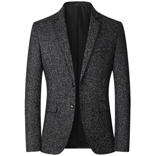 

men's suits blazers men brand jacket fashion slim casual coats handsome masculino business jackets striped 230111, White;black