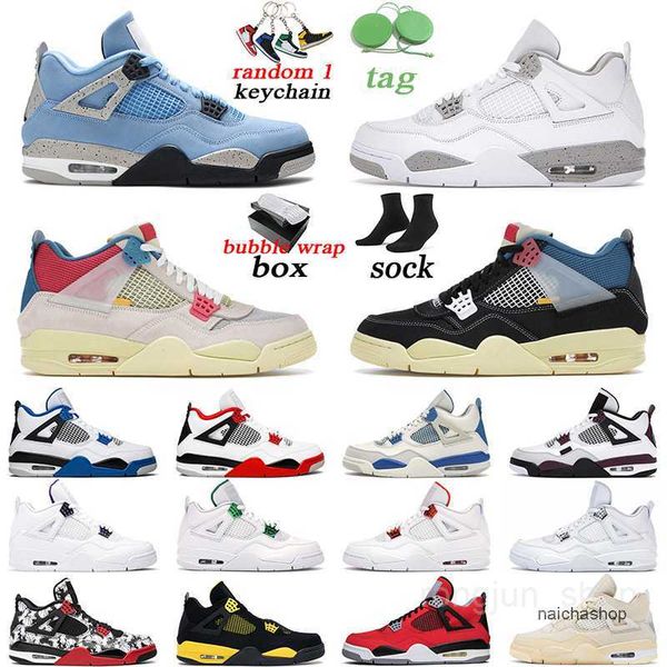 

guava with original box 4 ice men women basketball shoes 4s university blue fire red black cat white oreo mens trainer sports sneakers