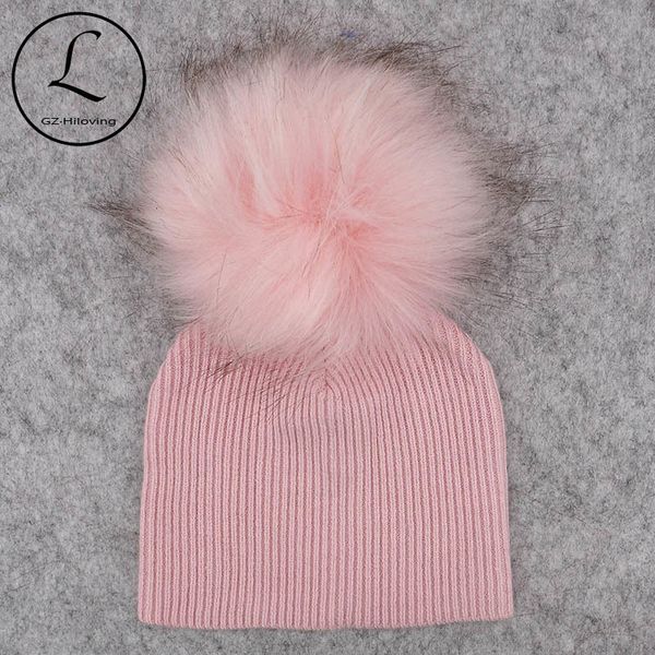 

caps hats gzhilovingl soft winter born baby boys girls faux fur pompom hats caps kids childs girls wool knitted skullies beanies 230111, Yellow