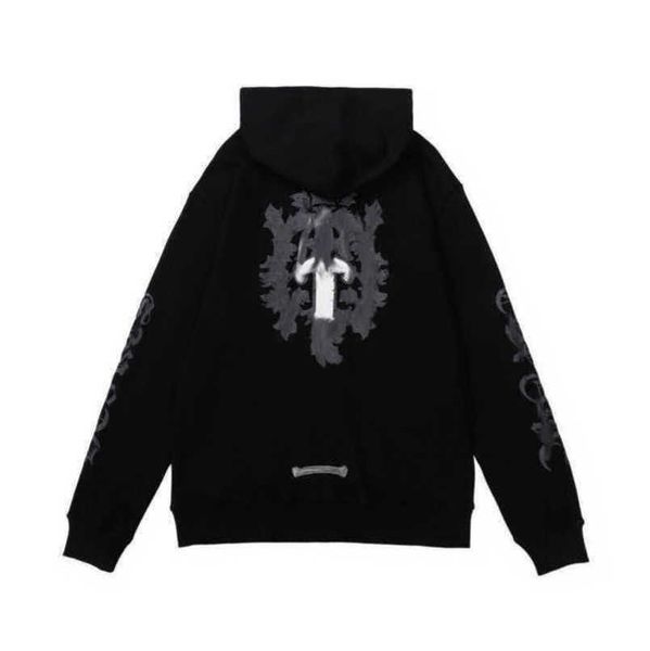 

luxury jackets fashion men's sweatshirts men women classic hoodies ch zipper hooded sweater designer cross pullover sanskrit hoodie cas, Black;brown