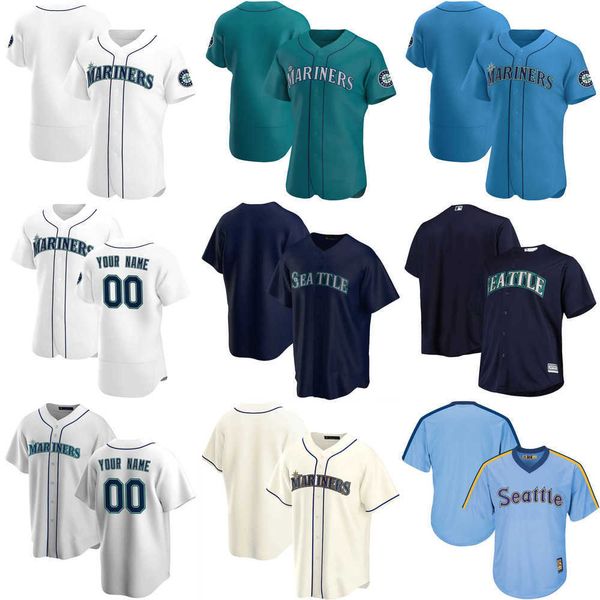 

custom jersey seattle''mariners''mens women youth 25 dylan moore 2 tom murphy 74 ljay newsome 44 james paxton baseball j, Blue;black