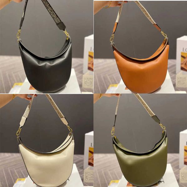 

designer handbag 2022 new independent underarm crescent women's fashion luna one-shoulder cross-body saddle women