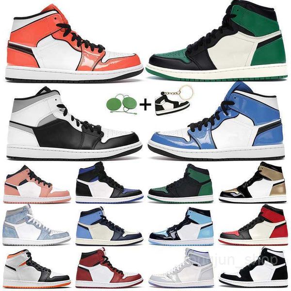 

men women basketball shoes 1s high og 1 electro orange shadow 2.0 hyper royal chicago light banned court purple mens trainers sports