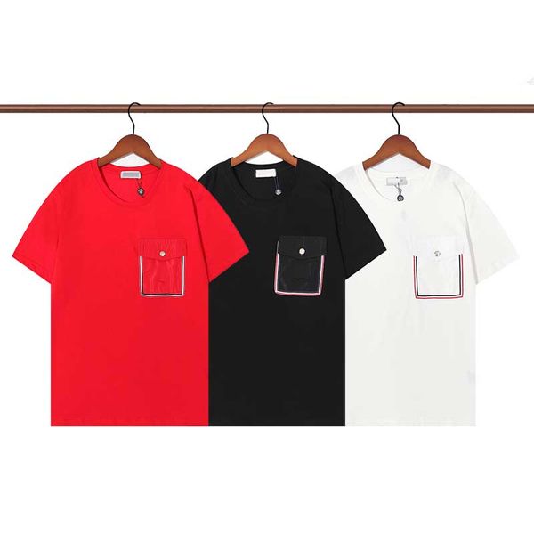 

designer mens t-shirts women graphic tees embroidered badge logo men t shirt summer brand cotton t shirts s-xxl, White;black