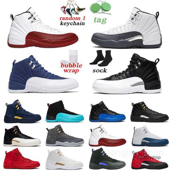 

12s mens basketball shoes jumpman university gold cny game royal men trainer sports sneakers size 7-13