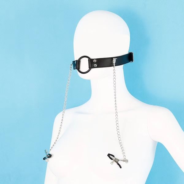 

diy tanks erotic nipple clip nipple genital chain adjustable clamps toy fetish sm bondage jewellery women breast, Black