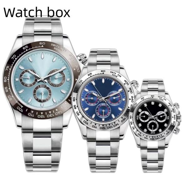 

luxe mens automatic mechanical watches sapphire glass 40mm stainless steel sky blue dial solid clasp montre de super luminous waterproof mov, Slivery;brown