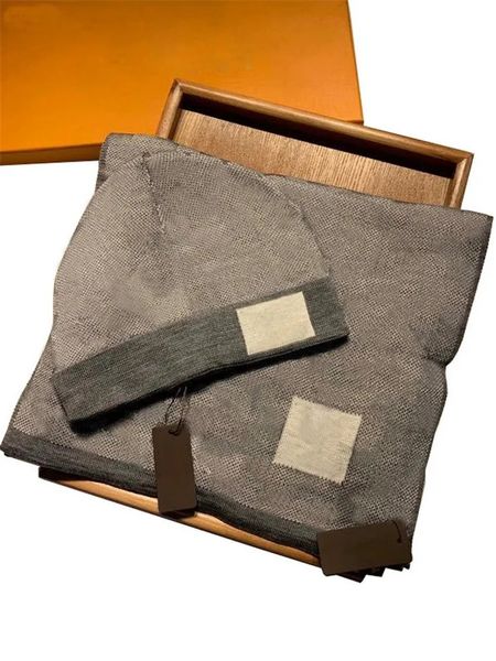 

hat scarf set Hat Scarf Scarves Sets Classic Plaid Winter Designer Bone Men and Wo