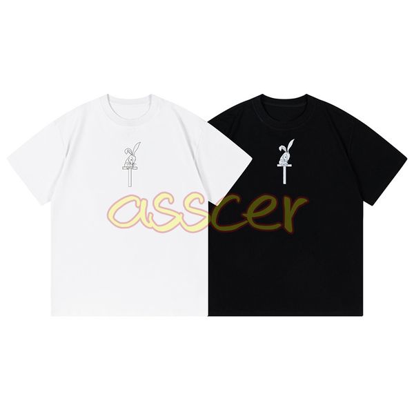 

men womens round neck t shirt high fashion mens letter print tees men woman casual loose t shirts size xs, White;black