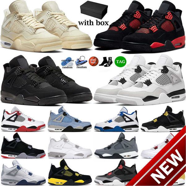 

2023 high basketball shoes2023 men women basketball shoes 4 4s military black cat red thunder sail university blue white oreo