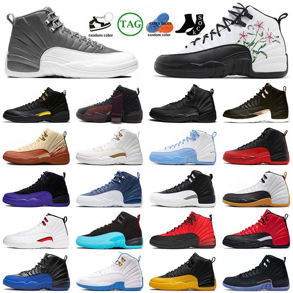 

basketball shoes mens jumpman 12s floral flu game royalty stone blue black taxi black taxi university gold playoffs french blue gym red a ma