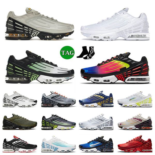 

mens women sports running shoes triple white ghost green rainbow olive crimson red tn plus 3 iii black royal crater outdoor sneakers trainer