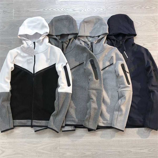 

2022 winte designer tracksuits mens luxury sweat suits hoodies street leisure hooded men jogger classic womens jacket & pants tracksuit l1ji, Gray