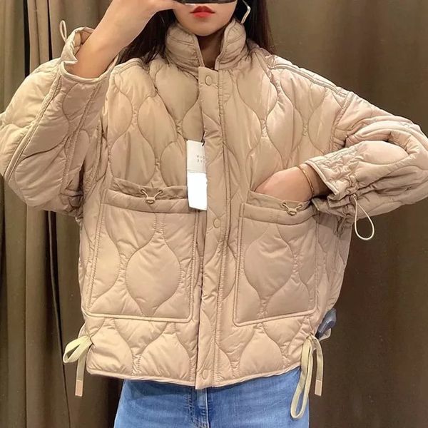 

women's down parkas 2023 short jacket winter loose solid coat light slim streetwear female chic outerwear 230111, Black
