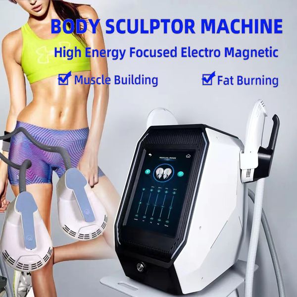 

emslim rf body shaping device 2 handles 7 tesla hiemt emslim hi-emt rf fat removal body slimming ems muscle building machine
