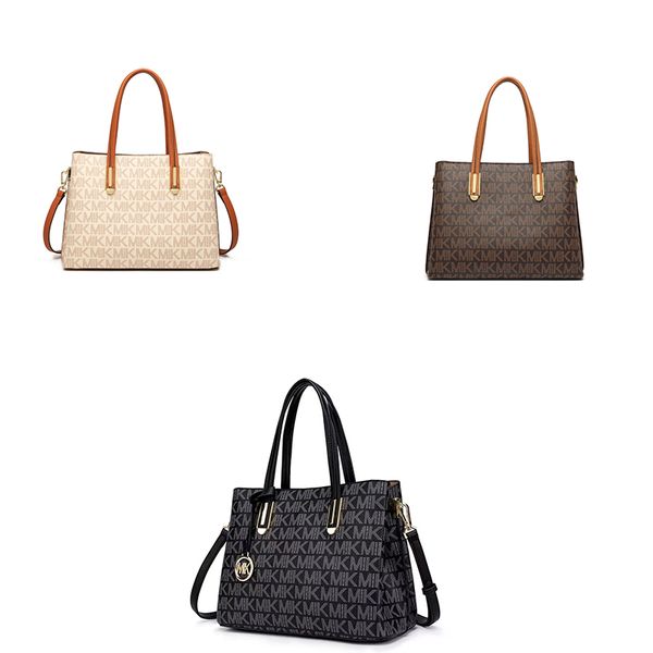 

2023 brushed-leather handbag bags geometric silhouette valentine's day screen-printed lettering logo leather handles purses keychain la