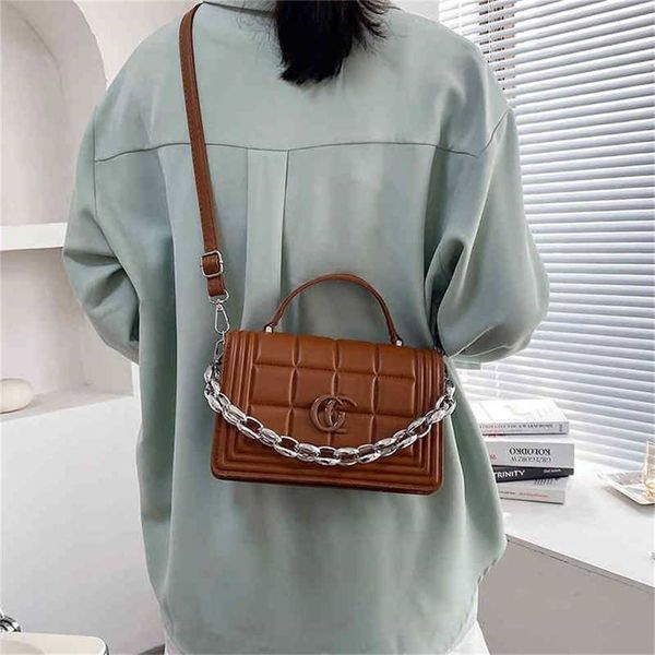 

70% off handbags outlet sale designer minority korean version chain hand women's red lattice messenger small square