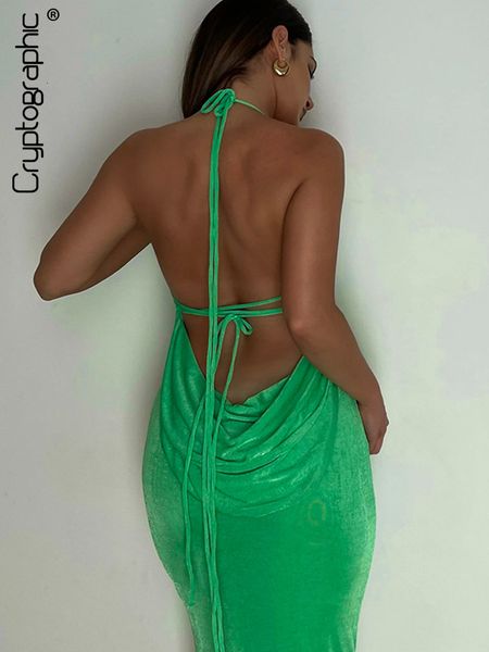 

party dresses cryptographic elegant fashion halter backless draped maxi dres summer club long straps shift clothes 230110, White;black