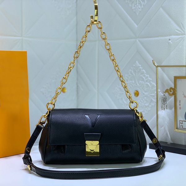 

7a designer bags genuine leather soft grain cowhide embossed favorite handbags chain purse