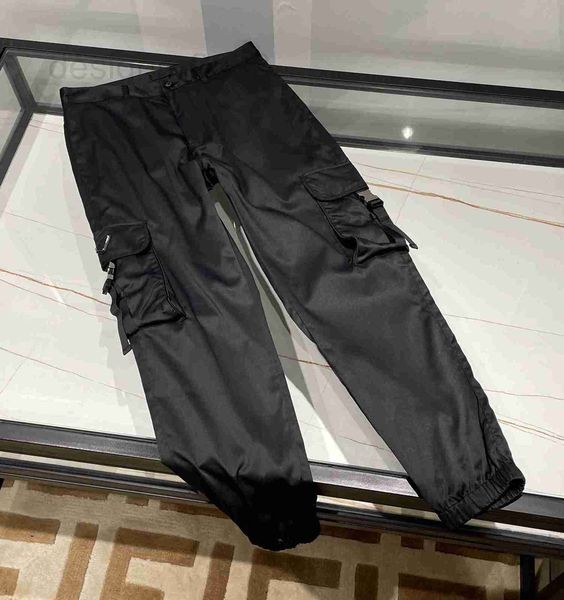 

men's pants designer joggers cargo pants comfortable material designer stylish multi pocket splicing design luxury mens tycl, Black