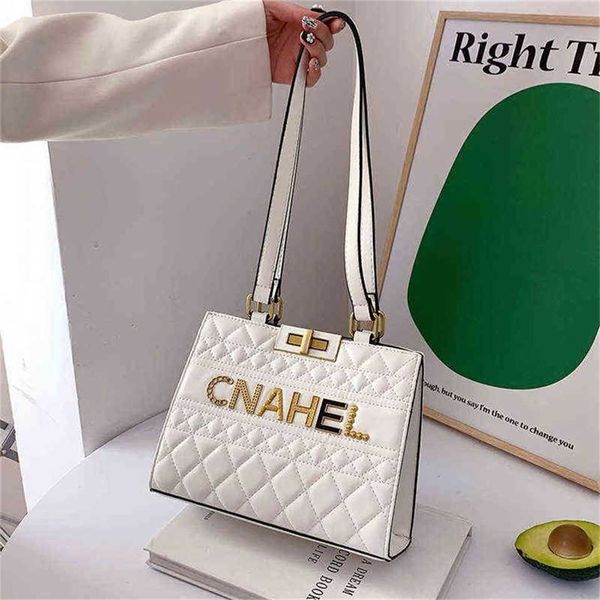 

70% off handbags outlet usa female trend rhombic lattice lock single messenger