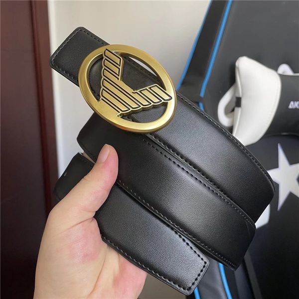 

belt designer belts leather belt big bird buckle belt for men women gold silver fashion luxury waistband, Black;brown