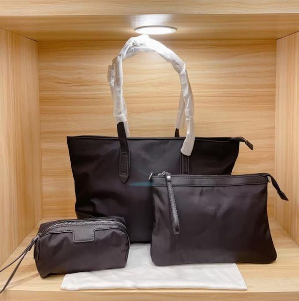 

2023 luxury designer totes bags women large capacity handbag female shoulder bags brand threepiece combination, Black