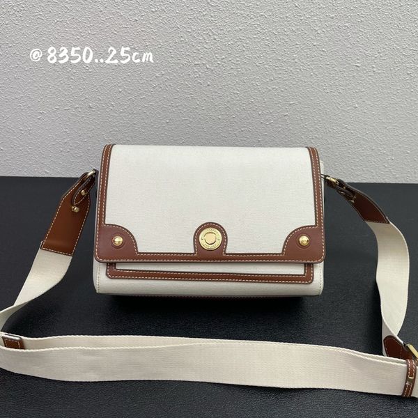 

luxury designer bag horseferry print canvas note bag women crossbody bags leather fashion handbag vintage shoulder bags new 2022