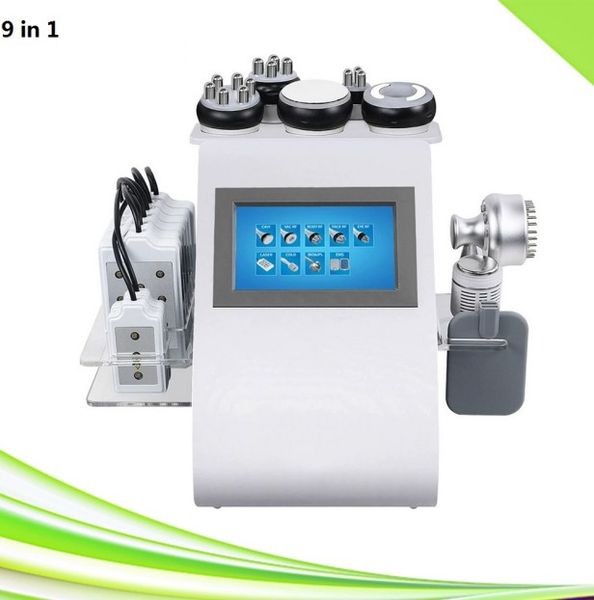 

ultrasonic cavitation rf slimming skin tightening portable white spa salon factory supply vacuum butt lifting lipo laser body fat cavitation