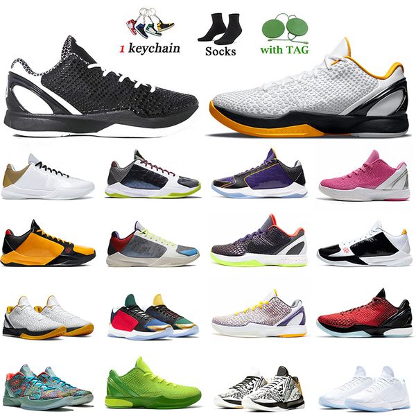 

kb6 zk5 6 grinch mens basketball shoes protro mambacita grinches rings mambas shoe men trainers sneakers 5 chaos lake lakes purple alternate
