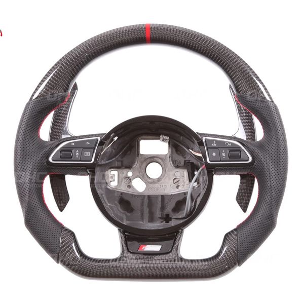 

replacement real carbon fiber steering wheel for audi a1 a2 a3 a4 a5 s3 s4 rs3 rs4 rs5 rs6 rs7 s line