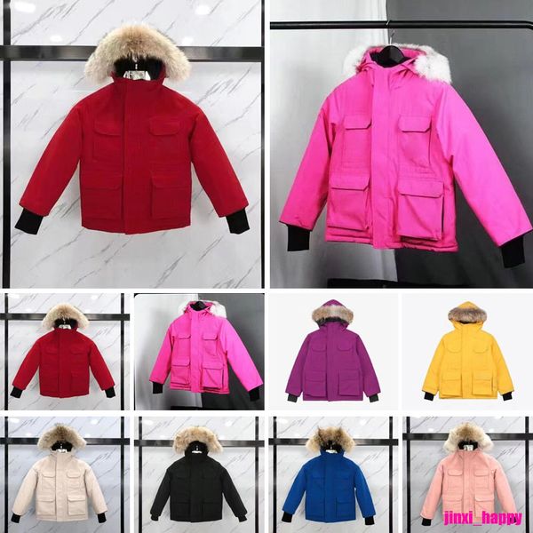 

children baby down coat parkas gooses jackets boy and girl jacket designers luxurious kids parka outerwear teen clothing designer thick luxu, Blue;gray