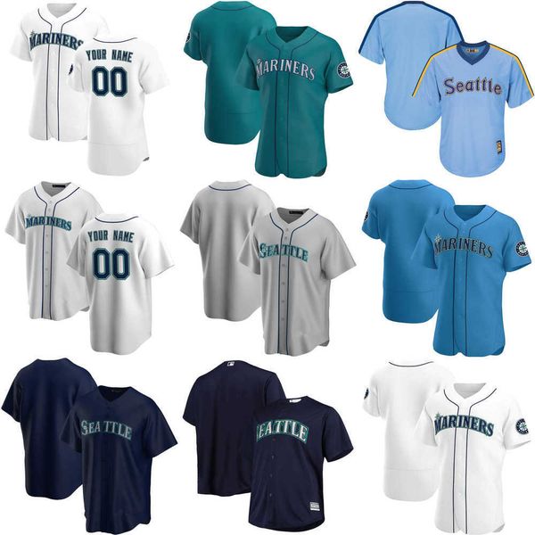 

custom jersey seattle''mariners''mens women youth 65 casey sadler 33 justus sheffield 50 erik swanson 22 luis torrens ba, Blue;black