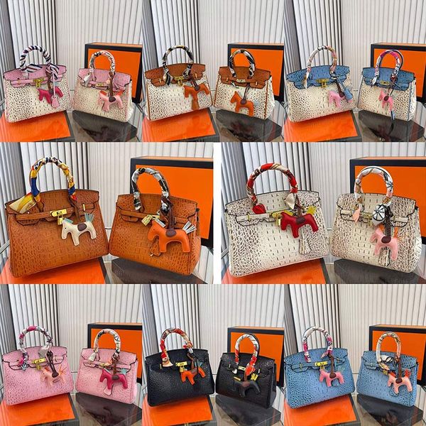 

2 sizes crocodile leather h-shaped bag designers berking totes crocodile square flap cross body clutch envelope shoulder bags women handbag