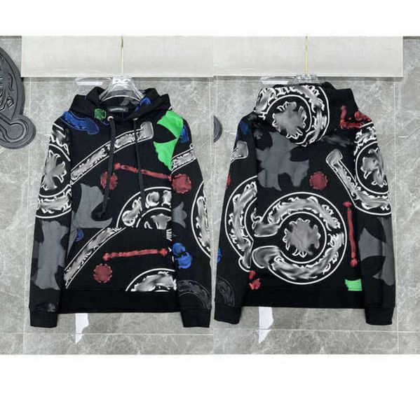 

men's jackets fashion luxury sweatshirts men women classic hoodies ch zipper hooded sweater designer cross pullover sanskrit hoodie cas, Black;brown
